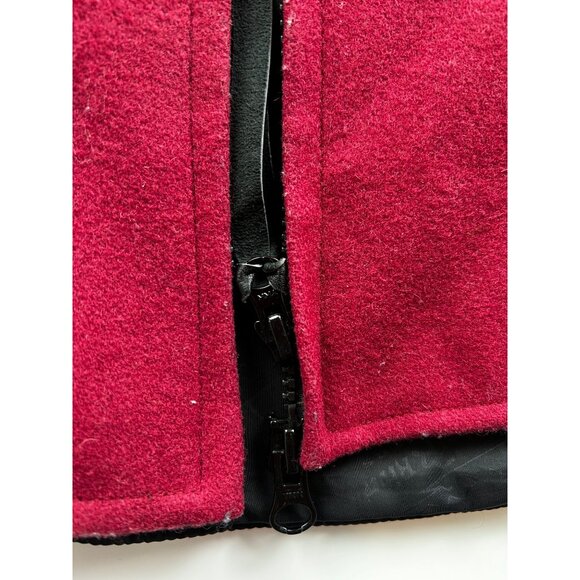 Powder River Outfitters Women's Wool Zip Vest Maroon Western Ranchwear SZ XL - Picture 9 of 9
